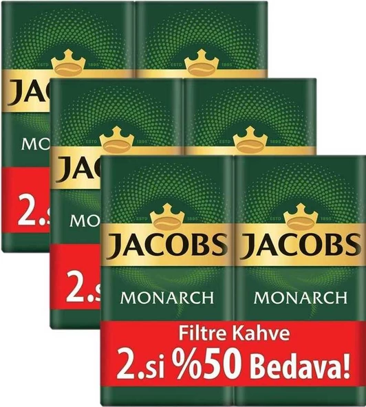 Jacobs Monarch Filtre Kahve 2 x 500 gr (3'lü Set) 3Kg ürün görseli 1