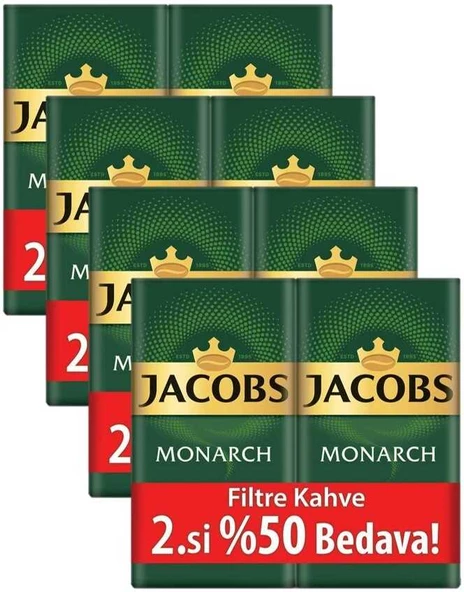 Jacobs Monarch Filtre Kahve 2 x 500 gr (4'lü Set) 4 Kg ürün görseli 1