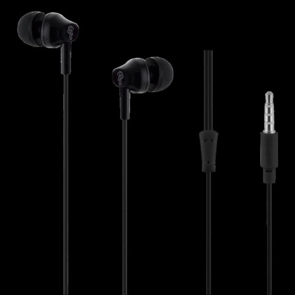 ProBass Genesis Series Kulakiçi Kulaklık Gürültü Önleyici Özellikli Siyah PR-1002-BK ürün görseli 1