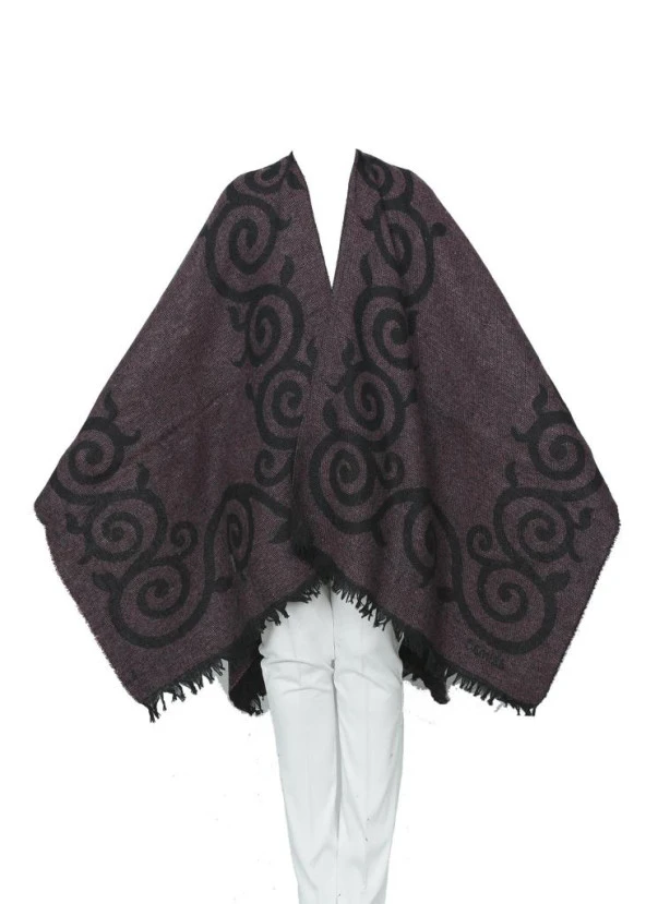 Bordo Renk Sarmaşık Model Panço - Resim 9