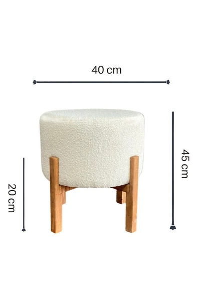 DTM HOME Bukle Tedy Puf - Resim 4
