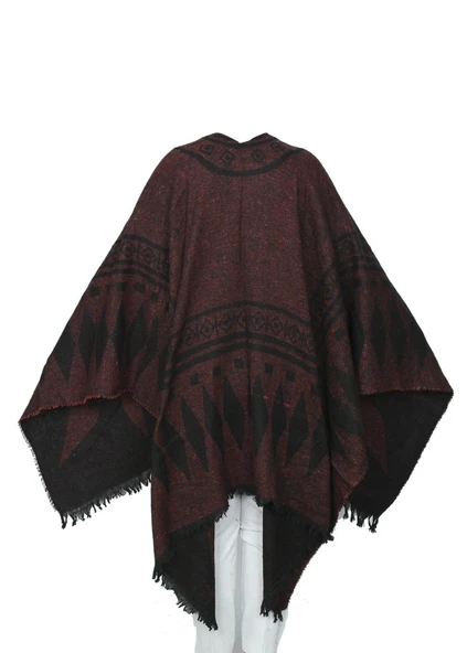 Bordo Renk Baklava Desen Panço - Resim 11