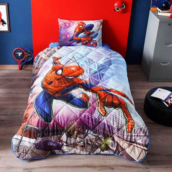 TAÇ LİSANSLI YORGAN SETİ-SPİDERMAN ürün görseli 1