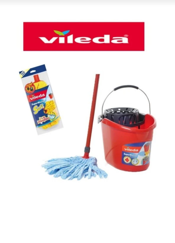 VİLEDA SÜPERMACİO TEMİZLİK SETİ + YEDEK SOFT UÇ - Resim 2