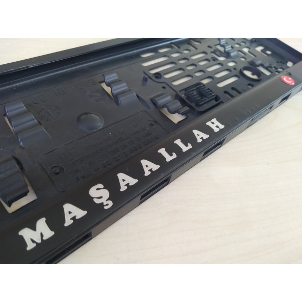 PLAKALIK PLASTİK MAŞAALLAH 2ADET FİYATI (METALİK YAZI) SPORT PLAKA ALTLIĞI ürün görseli 1