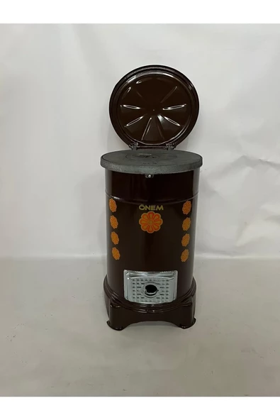 Önem erciyes  yuvarlak emaye kovalı soba uyuyan soba odun kömür sobası ürün görseli 1