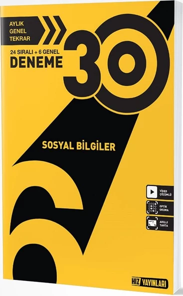 Hız Yayınları 6. Sınıf Sosyal Bilgiler 30 Deneme Hız Yayınları ürün görseli 1