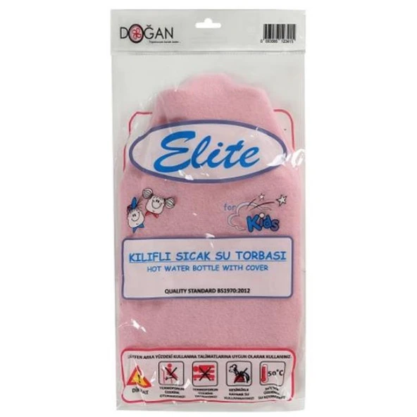 ELİTE ÇOCUK TERMOFOR PEMBE KILIFLI SICAK SU TORBASI 0,8  LT ürün görseli 1