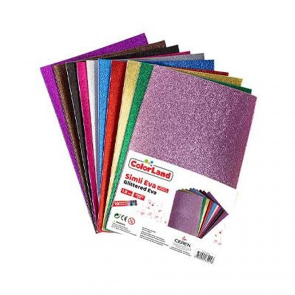 COLORLAND EVA A4 10 RENK SIMLI YAPISKANLI (EVA04) ürün görseli 1
