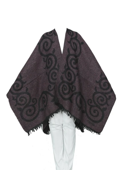 Bordo Renk Sarmaşık Model Panço - Resim 11