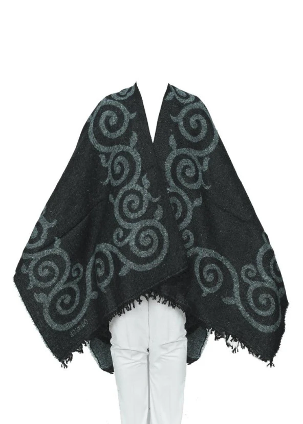 Yeşil Renk Sarmaşık Model Panço - Resim 6