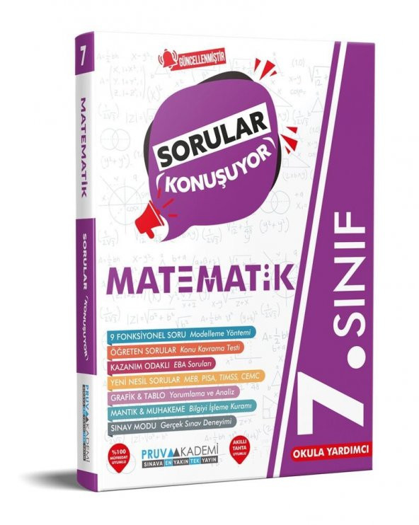 7. Sınıf Matematik Sorular Konuşuyor Soru Bankası Pruva Akademi ürün görseli 1