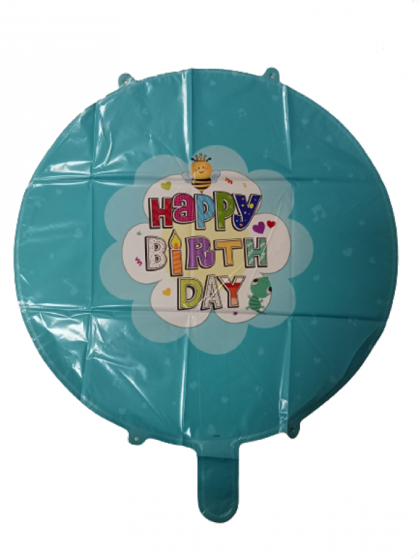 FOLYO BALON HAPPY BİRTHDAY TURKUAZ 18 D.Ü 15 ürün görseli 1