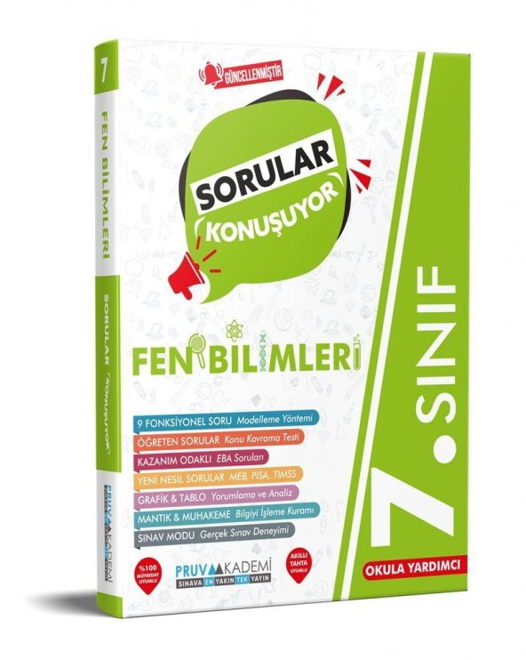 7. Sınıf Fen Bilimleri Sorular Konuşuyor Soru Bankası  Pruva Akademi ürün görseli 1