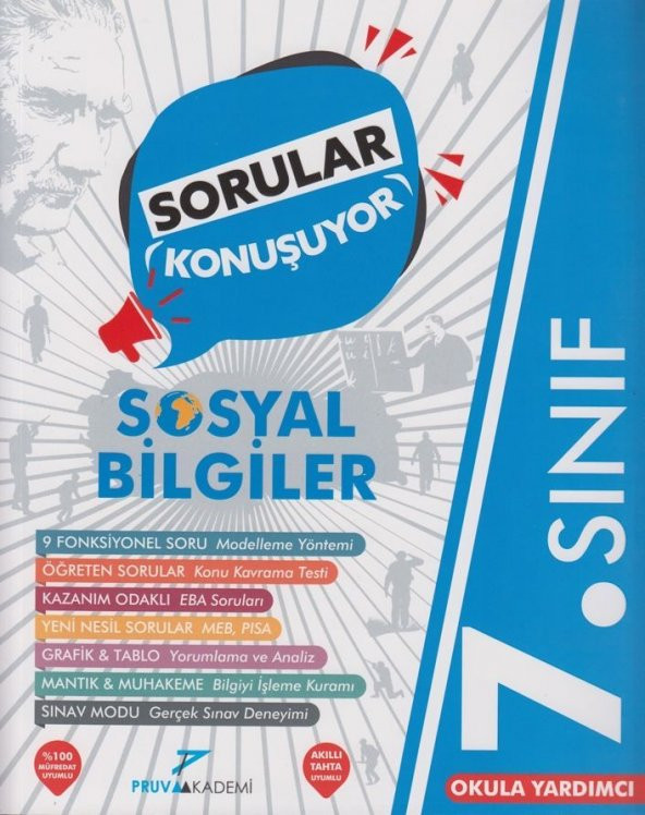 7. Sınıf Sosyal Bilgiler Sorular Konuşuyor Soru Bankası Pruva Akademi ürün görseli 1