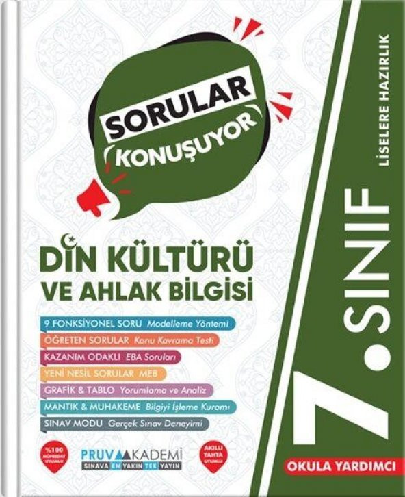 7. Sınıf Din Kültürü ve Ahlak Bilgisi Sorular Konuşuyor Pruva Akademi ürün görseli 1