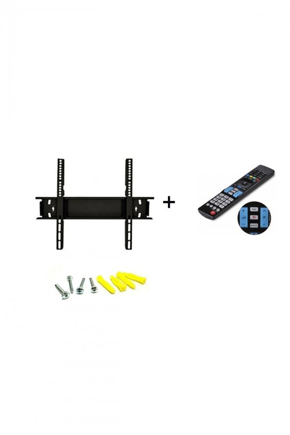 37 - 55 İNCH  Sabit Lcd Duvar Askı Aparatı + LG SMART LED TV KUMANDASI HEDİYE AASKI3216 ürün görseli 1