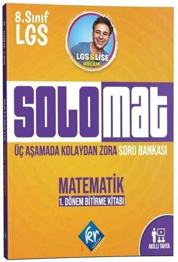 8. Sınıf LGS Matematik Solomat 1. Dönem Soru Bankası KR Akademi ürün görseli 1