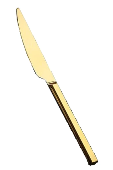Özlife Dzhg-302 Hüma 12li Yemek Bıçağı Gold ürün görseli 1