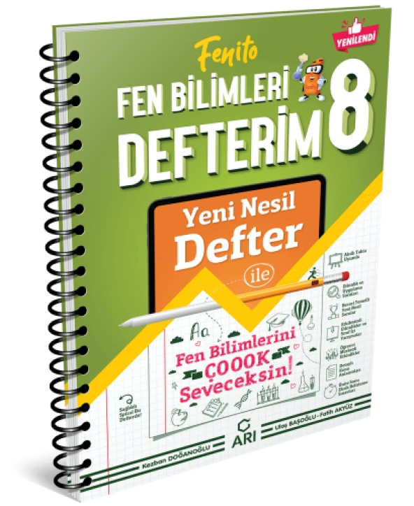 Arı 8.sınıf Fenito Fen Bilimleri Defterim ürün görseli 1