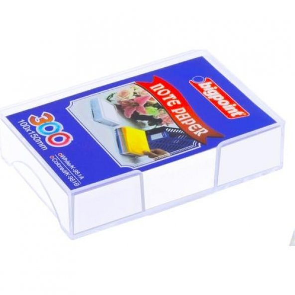 AKRILIK KUP NOTLUK DOLU BEYAZ 100x150mm(129-70) ürün görseli 1