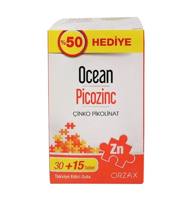Ocean Picozinc 30 Tablet + 15 Tablet Hediye 8697595872826 ürün görseli 1