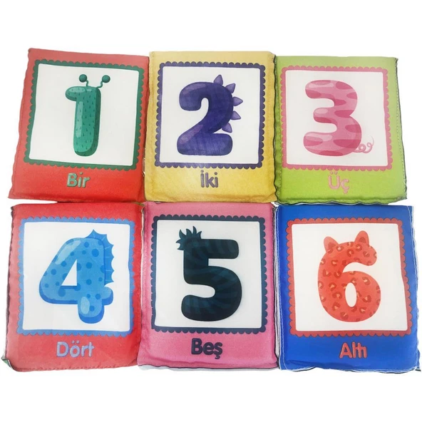 Birlik Oyuncak Babycim Eğitici Sayılar & Objeler Soft Kartları (6 Parçalı) ürün görseli 1