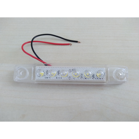 PARMAK LED LAMBA (BEYAZ) (1adet Fiyatı) 12V 6 LEDLİ, LED LAMBA, DEKOR LEDİ ürün görseli 1