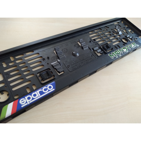 PLAKALIK PLASTİK SPARCO, MONSTER 2ADET FİYATI (RENKLİ YAZI) SPORT PLAKA ALTLIĞI ürün görseli 1