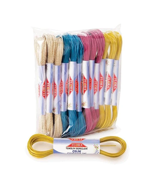 Omnisoft FLR FT523 Çelik Çamaşır İpi 10 Metre 12'li Paket ürün görseli 1