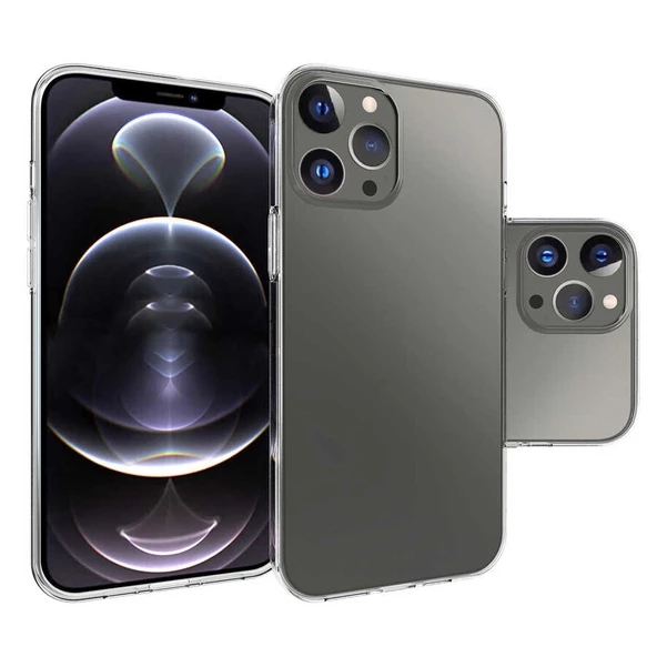 Gpack Apple iPhone 14 Pro Max Kılıf Süper Silikon Lüx Korumalı Şeffaf ürün görseli 1