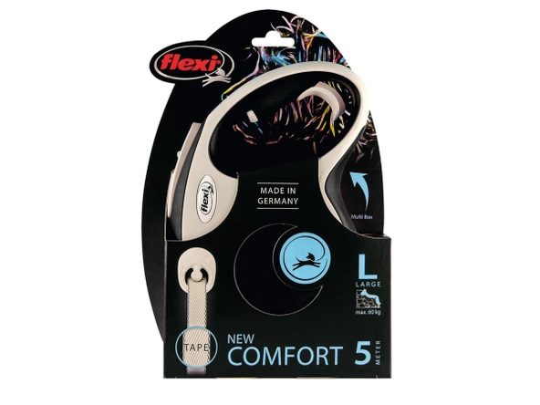 Flexi New Comfort Large 5m Şerit Gezdirme Siyah - Resim 2