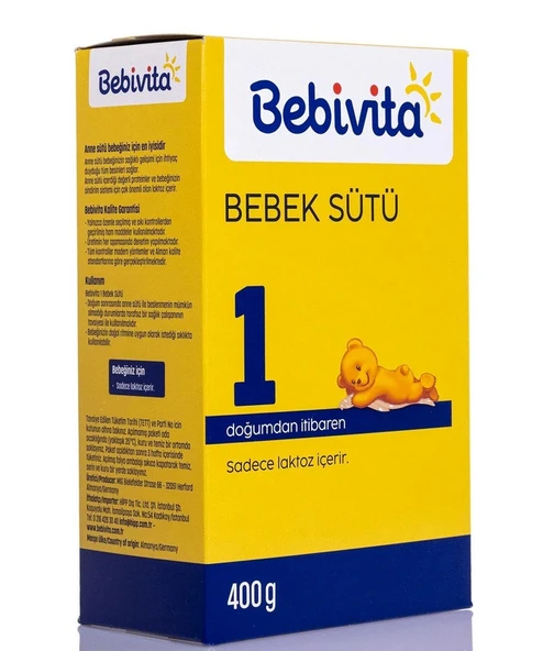 Bebivita Bebivita Bebek 1 Devam Sütü Doğumdan itibaren 400 Gr ürün görseli 1