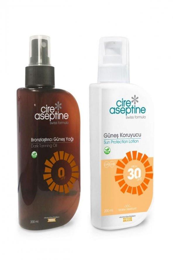 CIRE ASEPTINE Bronzlaştırıcı Güneş Yağı Ve 30F Koruyucu Set ürün görseli 1