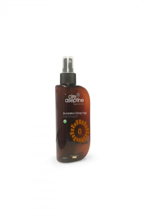 CIRE ASEPTINE Bronzlaştırıcı Güneş Yağı Spf 0 200ml ürün görseli 1
