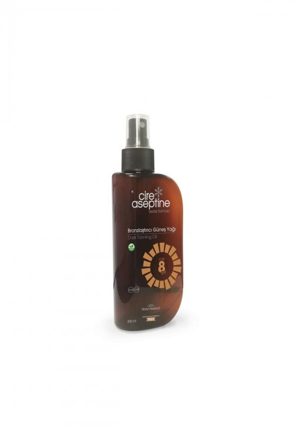 CIRE ASEPTINE Bronzlaştırıcı Güneş Yağı Spf 8 200ml ürün görseli 1