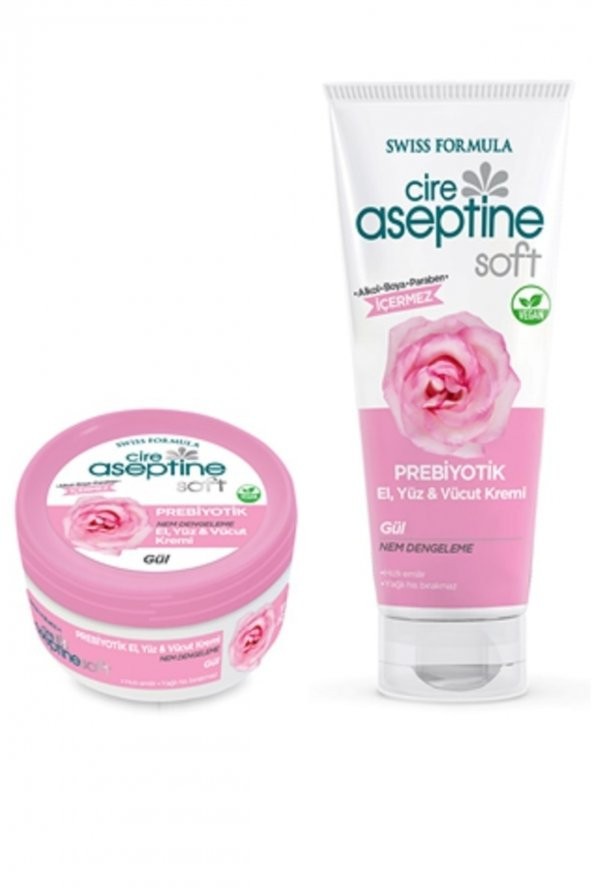 CIRE ASEPTINE Indirimli Fırsat Paketi -3 (prebiotik El Ve Vücut Kremi Gül) 30 Ml+75 Ml ürün görseli 1