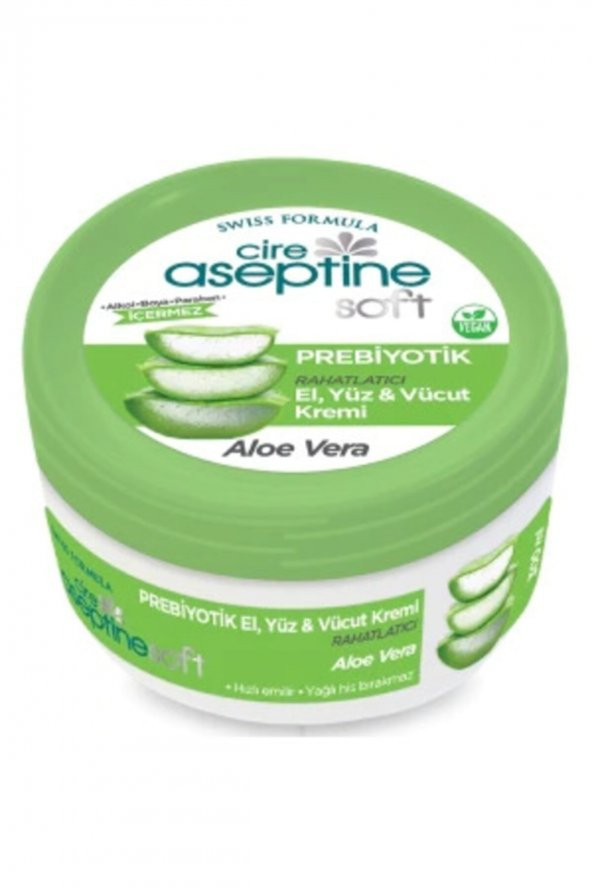 CİRE ASEPTİNE PREBİOTİC KAVANOZ KREM ALEO VERA  300ML ürün görseli 1