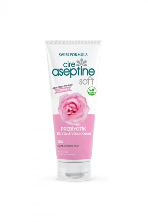 CIRE ASEPTINE Soft Gül Özlü Nem Dengeleyici Ve Besleyici Prebiyotikli Krem 75 Ml ürün görseli 1