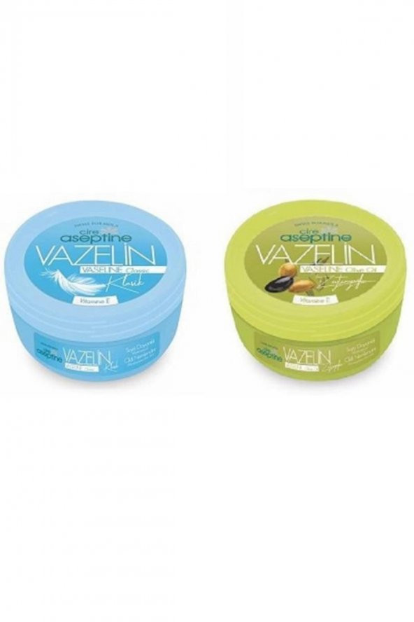 CIRE ASEPTINE Vazelin 150 Ml Klasik + Vazelin 150 Ml Zeytinyağlı (2 Ürün) ürün görseli 1