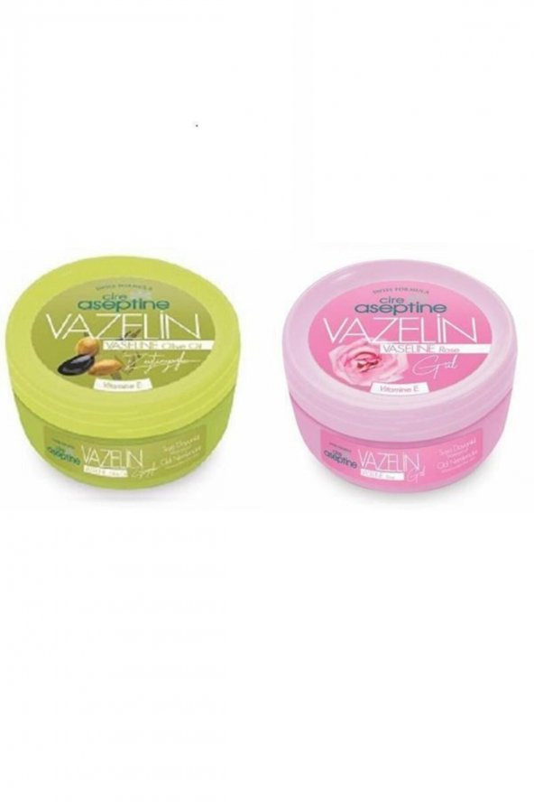 CIRE ASEPTINE Vazelin 150 Ml Zeytinyağlı + Vazelin 150 Ml Gül (2 Ürün) ürün görseli 1