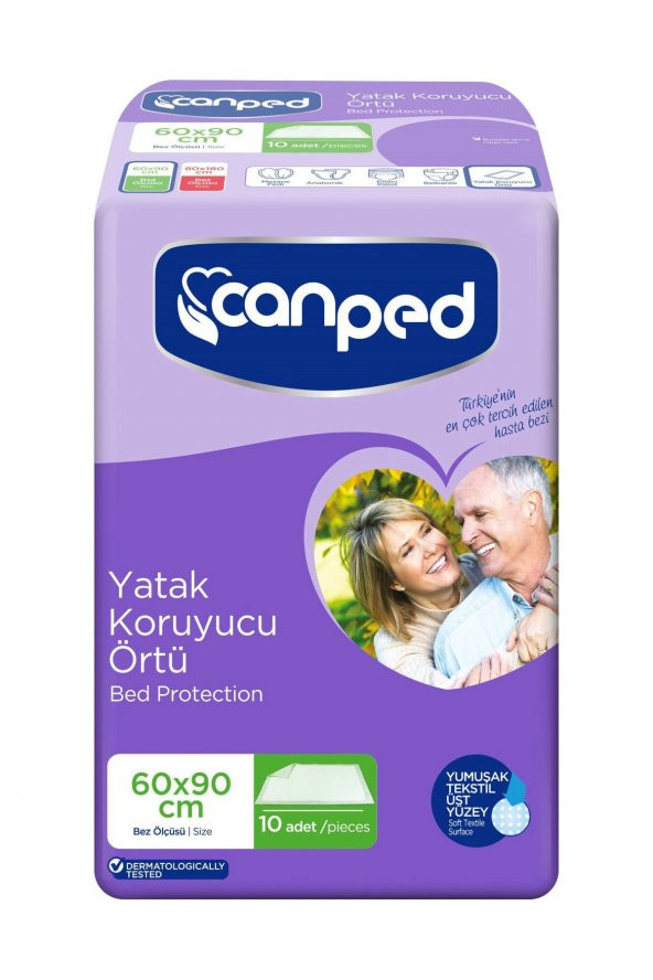 Canped Yatak Koruyucu Örtü 10lu  60X90cm ürün görseli 1