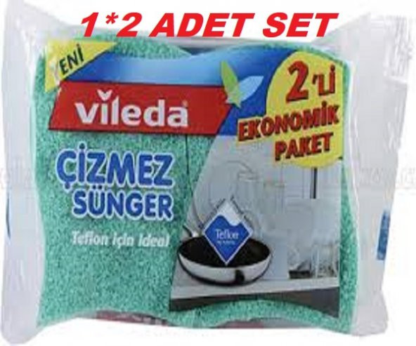 Vileda VİLEDA Çizmez Bulaşık Süngeri 2Li Paket 2 ADET ürün görseli 1