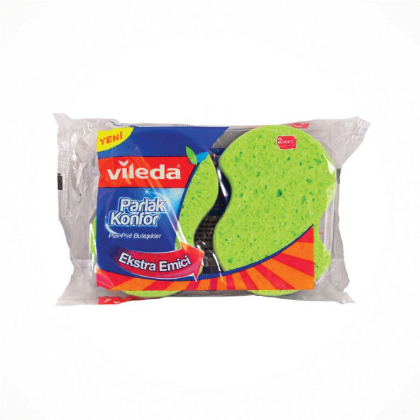Vileda VİLEDA Viscose Oluklu Parlak Sünger 2li ürün görseli 1
