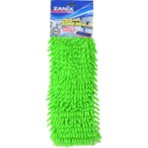 Zanix ZANİX 3282 Nemli Makarna Mop Ucu Mikrofiber Şönil Paspas Yedeği 50 cm. YEŞİL ürün görseli 1