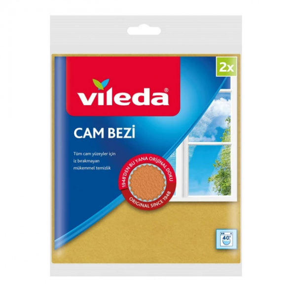 Vileda VİLEDA 30 Mikrofiberli Cam Bezi 2 li Ekonomik Paket ürün görseli 1