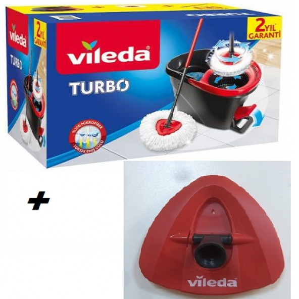 Vileda VİLEDA TURBO PEDALLI TEMİZLİK SET TAKIMI + ÜÇGEN APARAT ürün görseli 1
