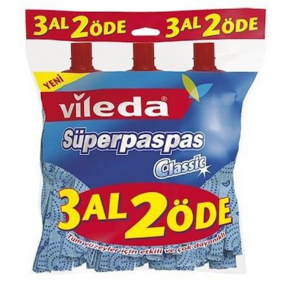 Vileda VİLEDA Super Paspas Klasik Ekonomik Paket 3 al 2 öde ürün görseli 1