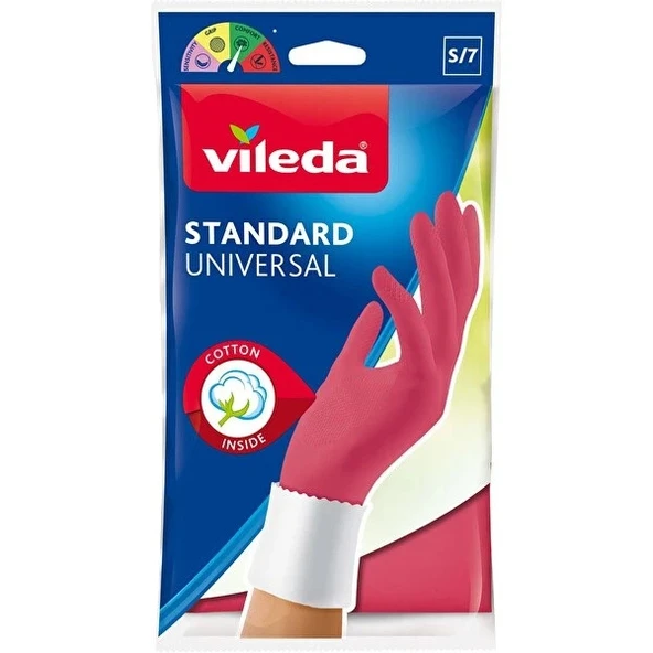 Vileda Vileda Standart Bulaşık Eldiveni S Boy Üniversal KIRMIZI RENK ürün görseli 1