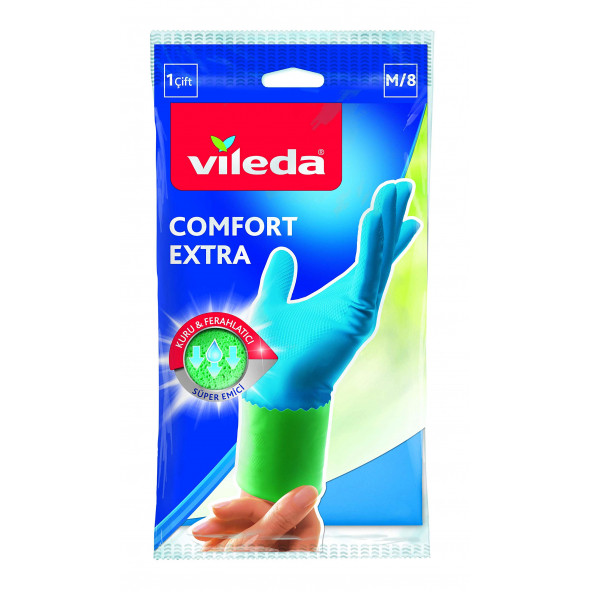 Vileda VİLEDA Comfort & Care Eldiven M Orta Boy - Resim 2